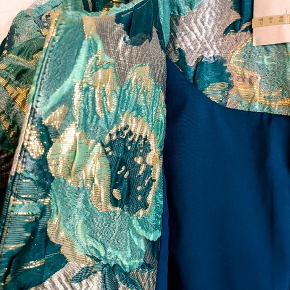 Anthropologie Seen Worn Kept Jacquard metallic jacket - Picture 6 of 7